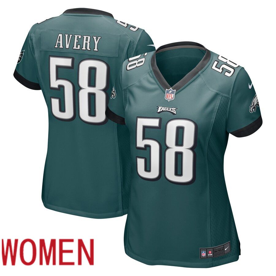 Women Philadelphia Eagles 58 Genard Avery Green Nike Limited Player NFL Jersey